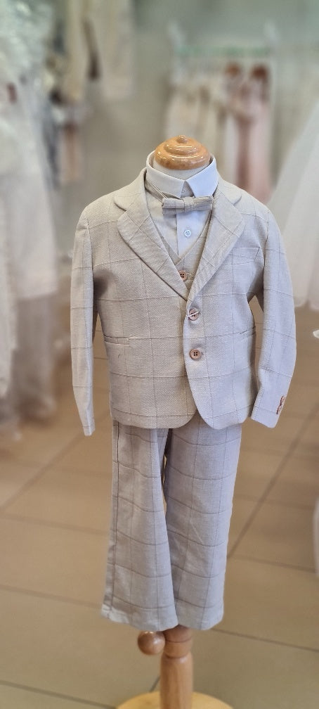 boys european suit pants vest set