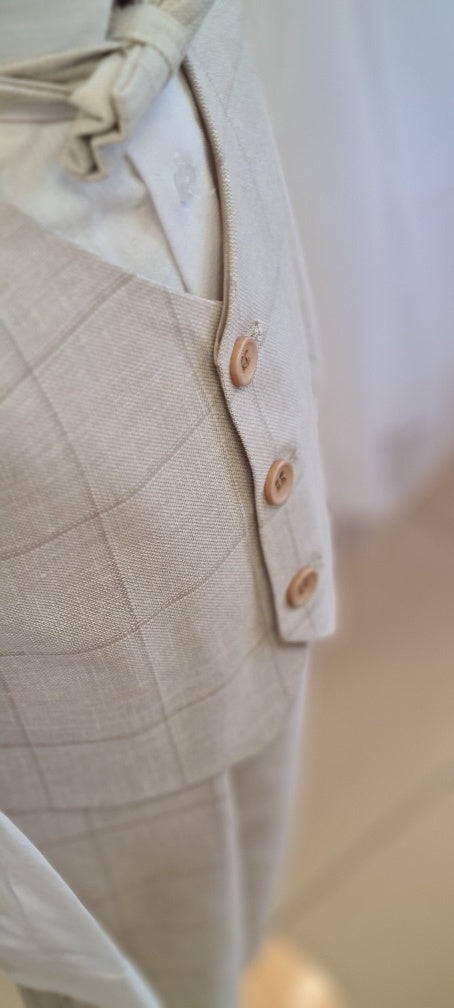 boys european suit pants vest set