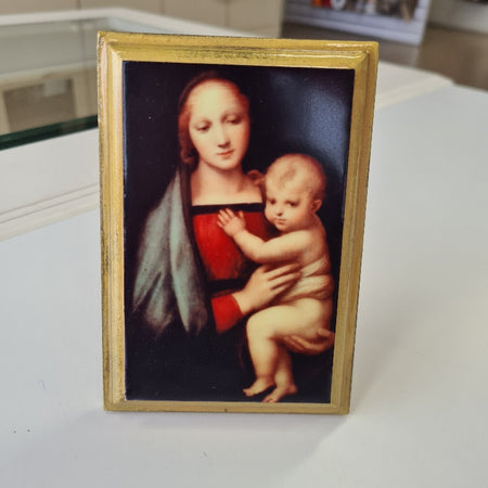mother baby jesus icon plaque