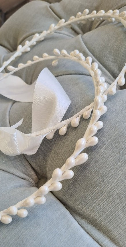 orthodox stefana wedding crowns white buds