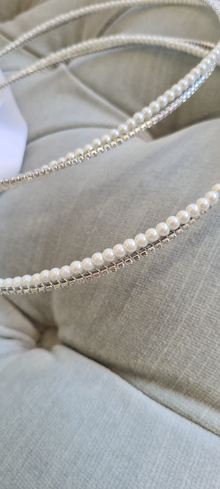 orthodox wedding crowns stefana pearl silver