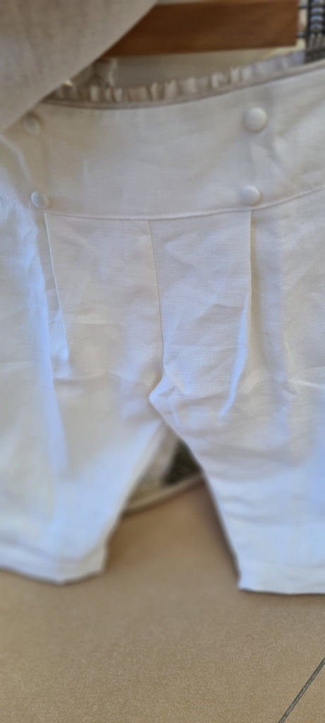 christening outfit boys linen vest set suit