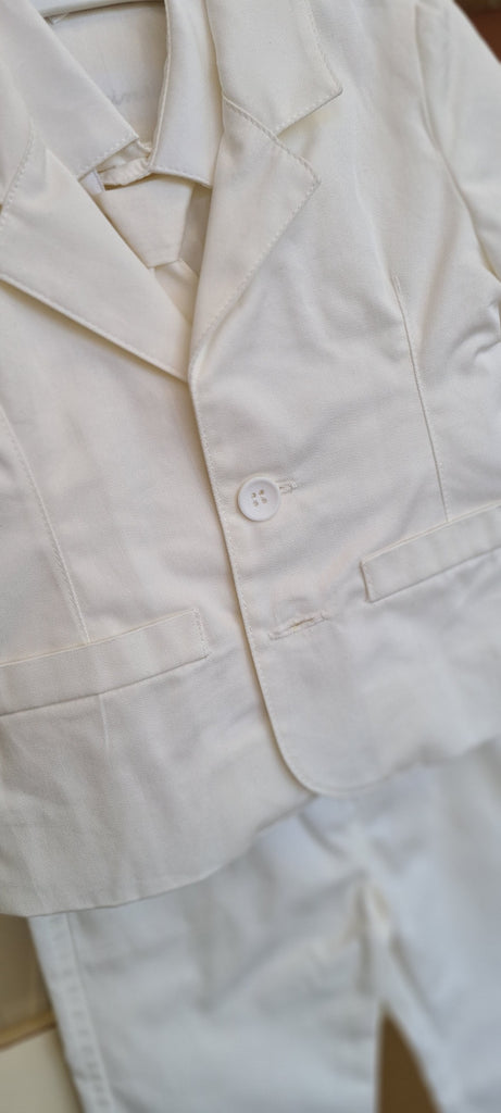boys white christening suit