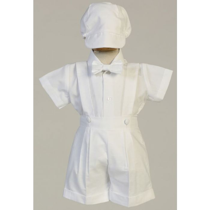 boys bowtie suspender shorts set