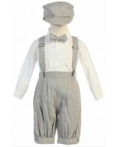 boys suspender bowtie suit set